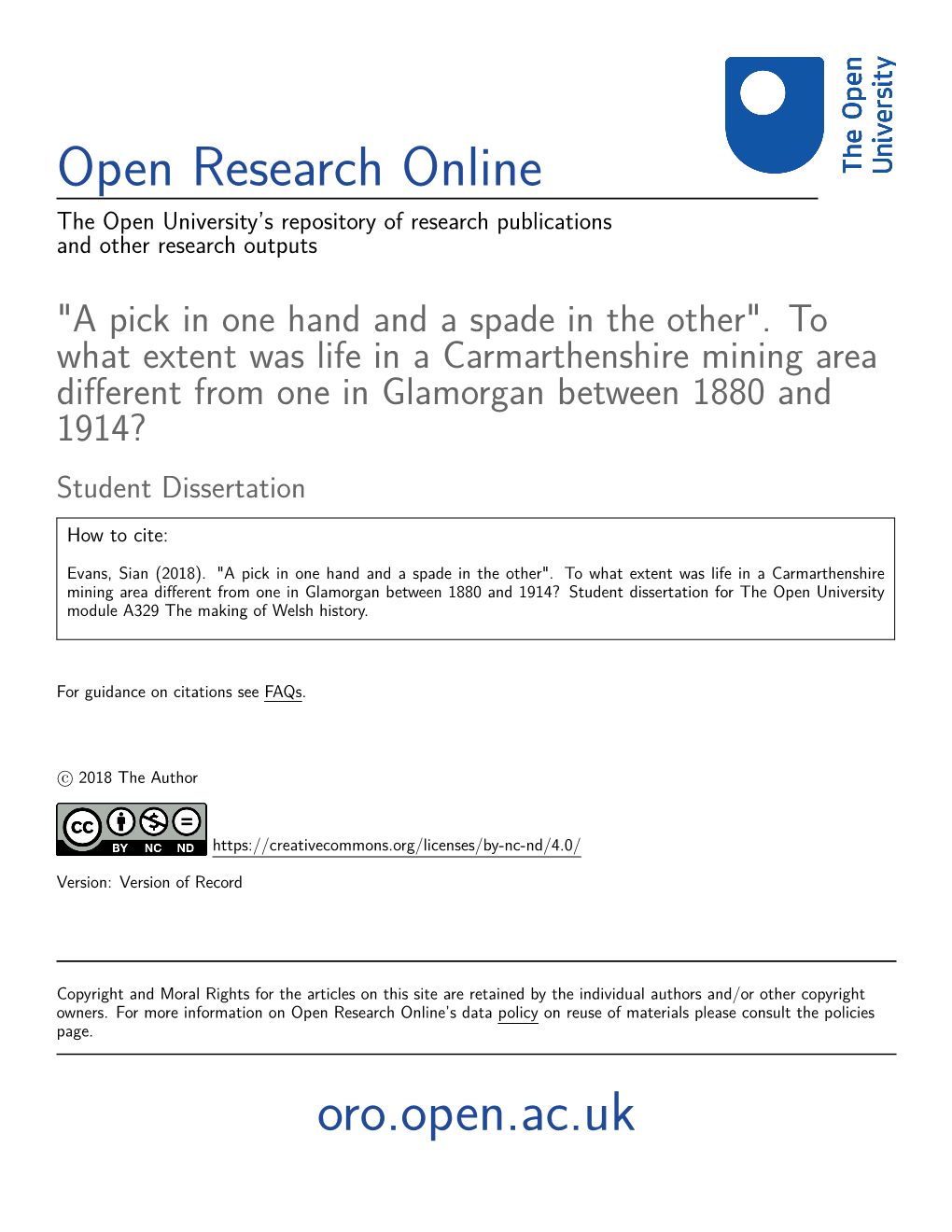 Open Research Online Oro.Open.Ac.Uk