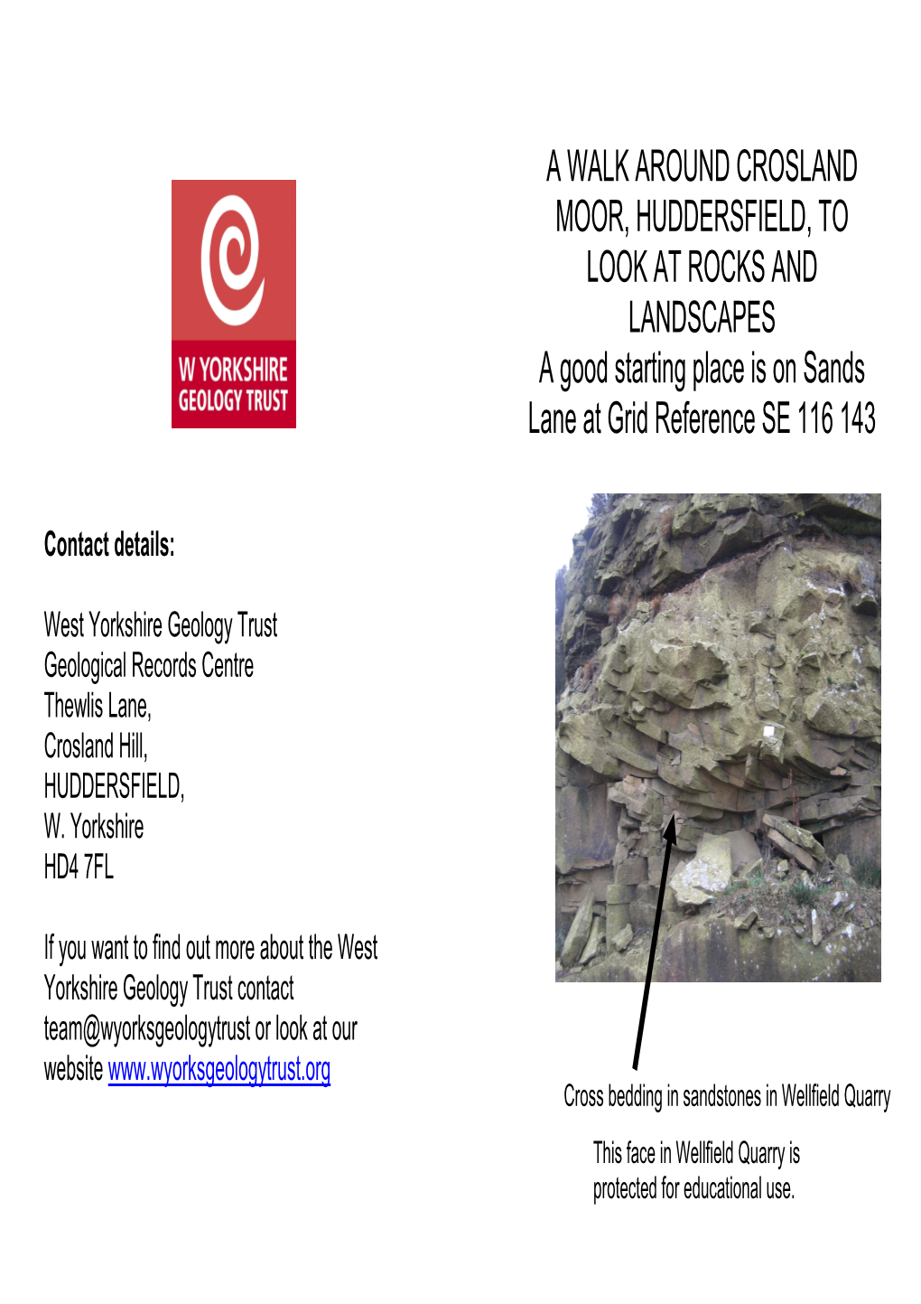 Crosland Moor Leaflet