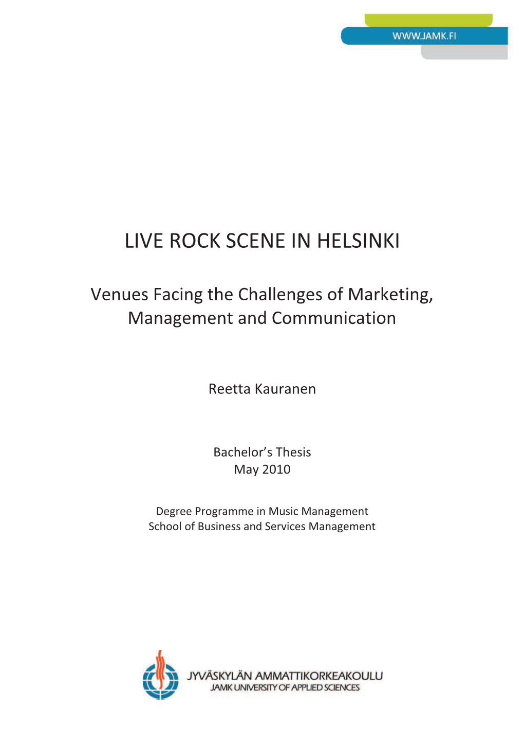 Live Rock Scene in Helsinki