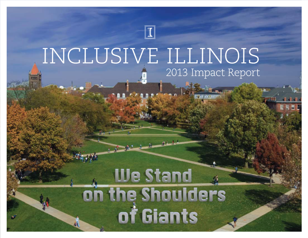 INCLUSIVE ILLINOIS 2013 Impact Report One Campus