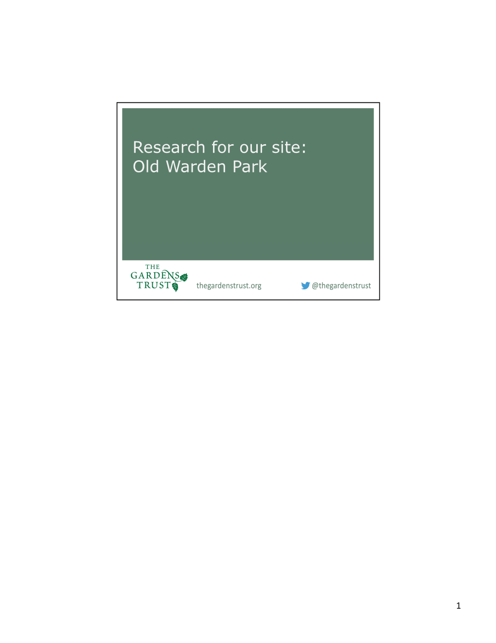 Old Warden Park
