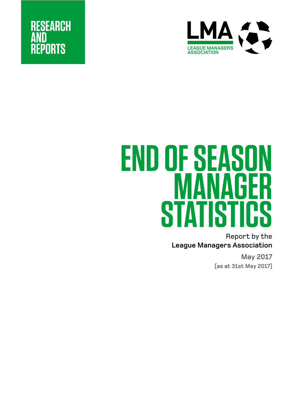 Lma End of Season Report and Statistics 2016-17