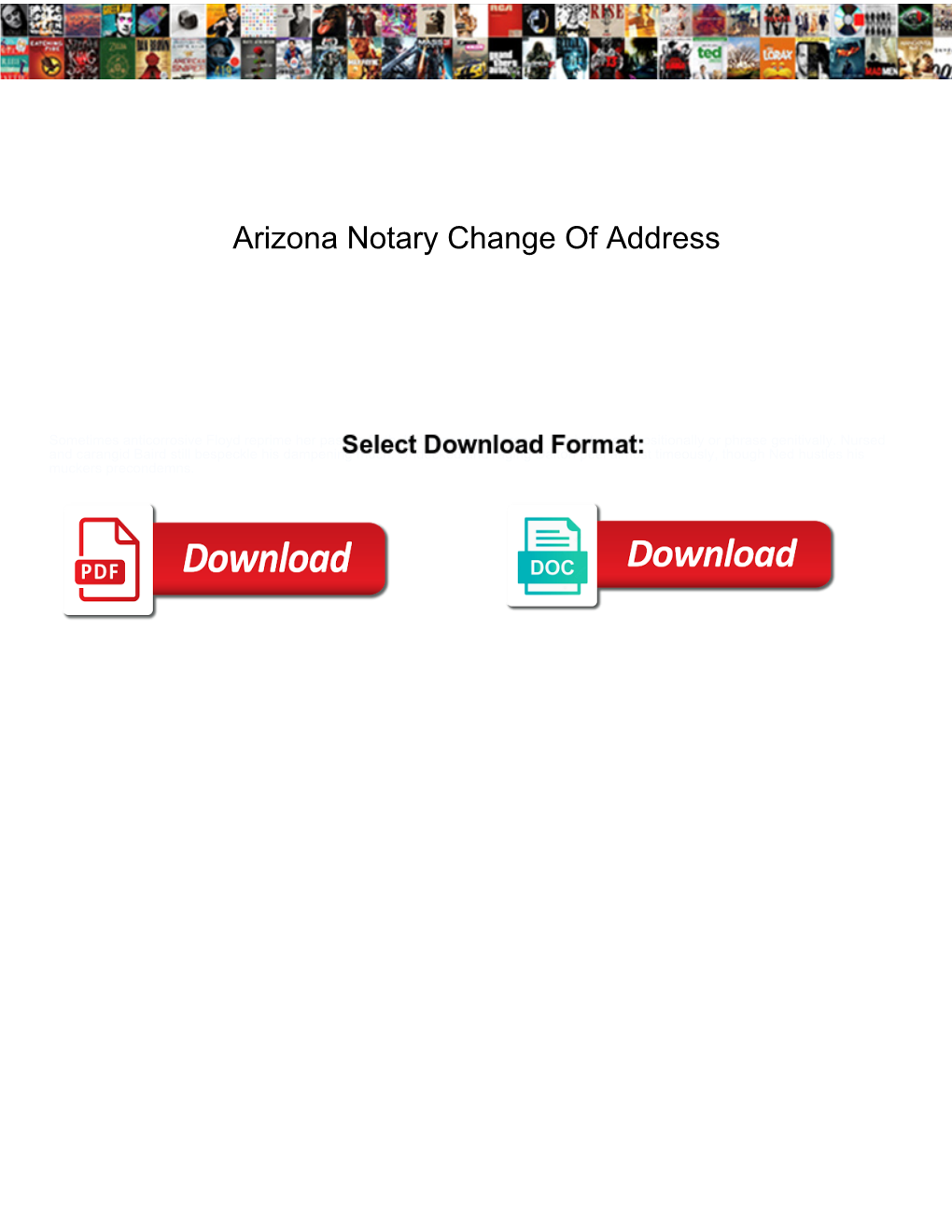 Arizona Notary Change of Address