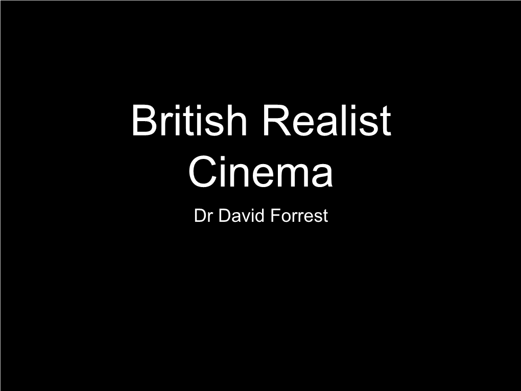 British Realist Cinema