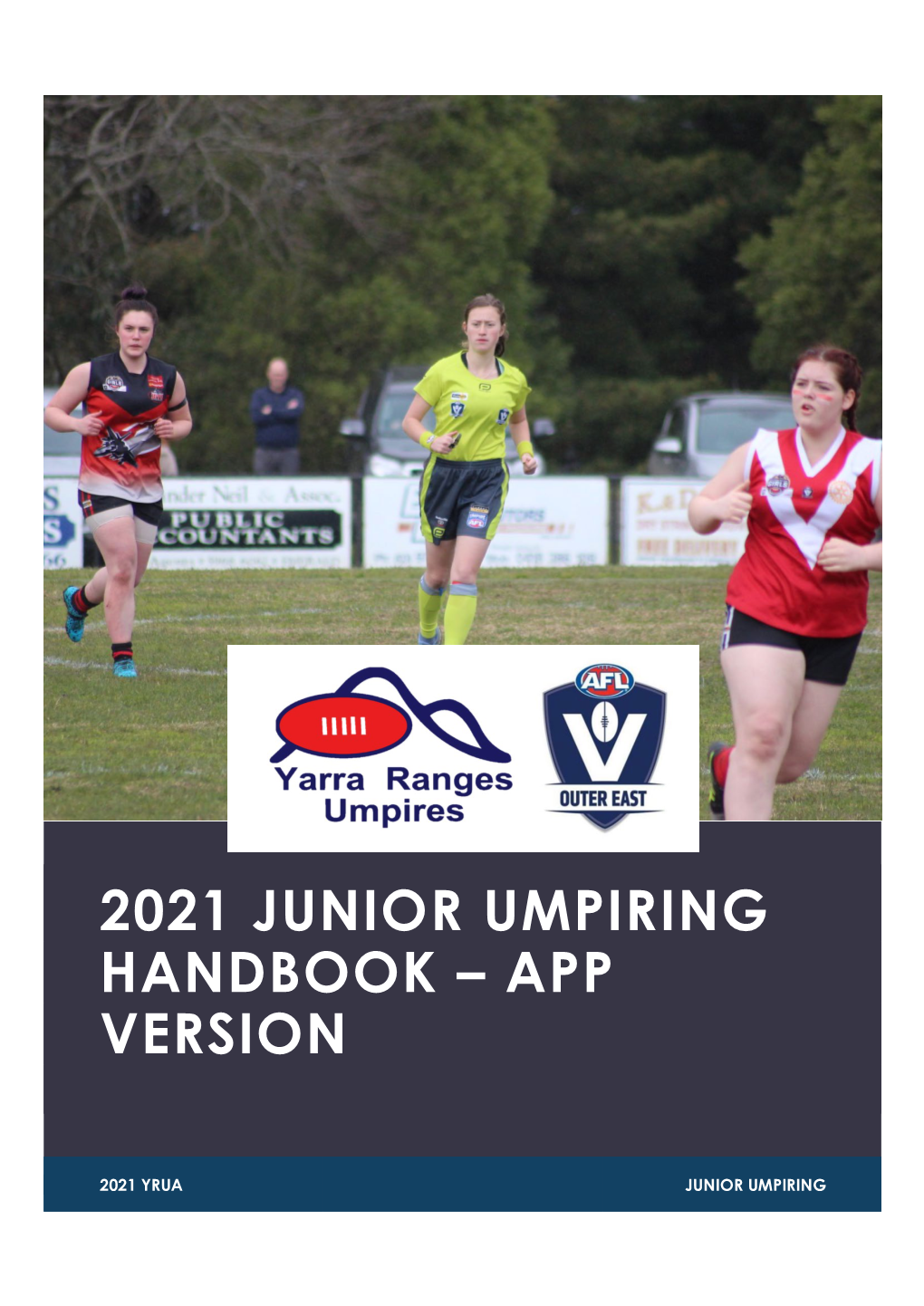 2021 Junior Umpiring Handbook – App Version