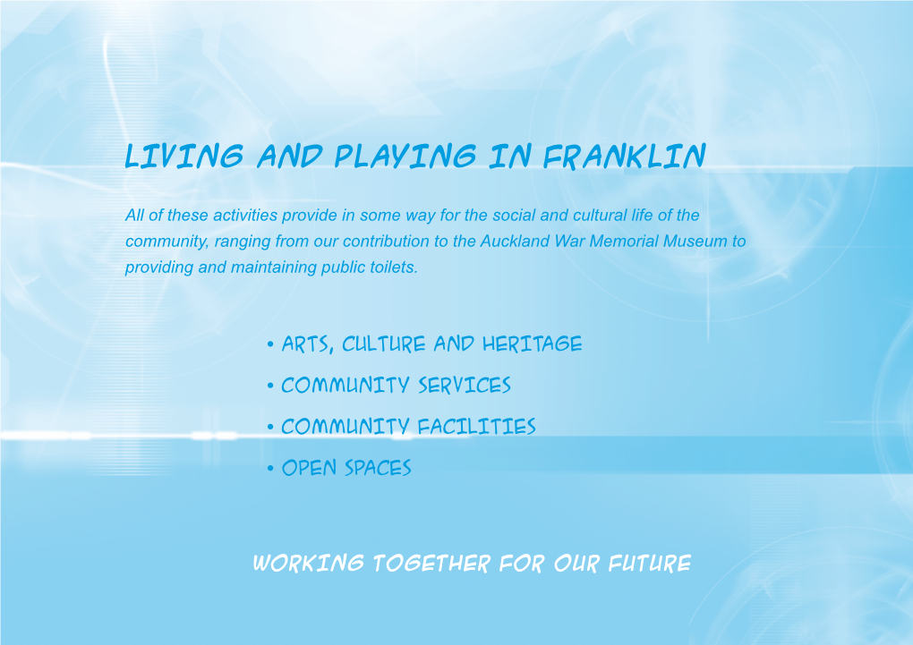 Living and Playing in Franklin