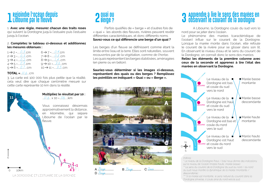 1Libourne Par Le Fleuve 2 Berge ? 3 Observant Le Courant De La Dordogne 1