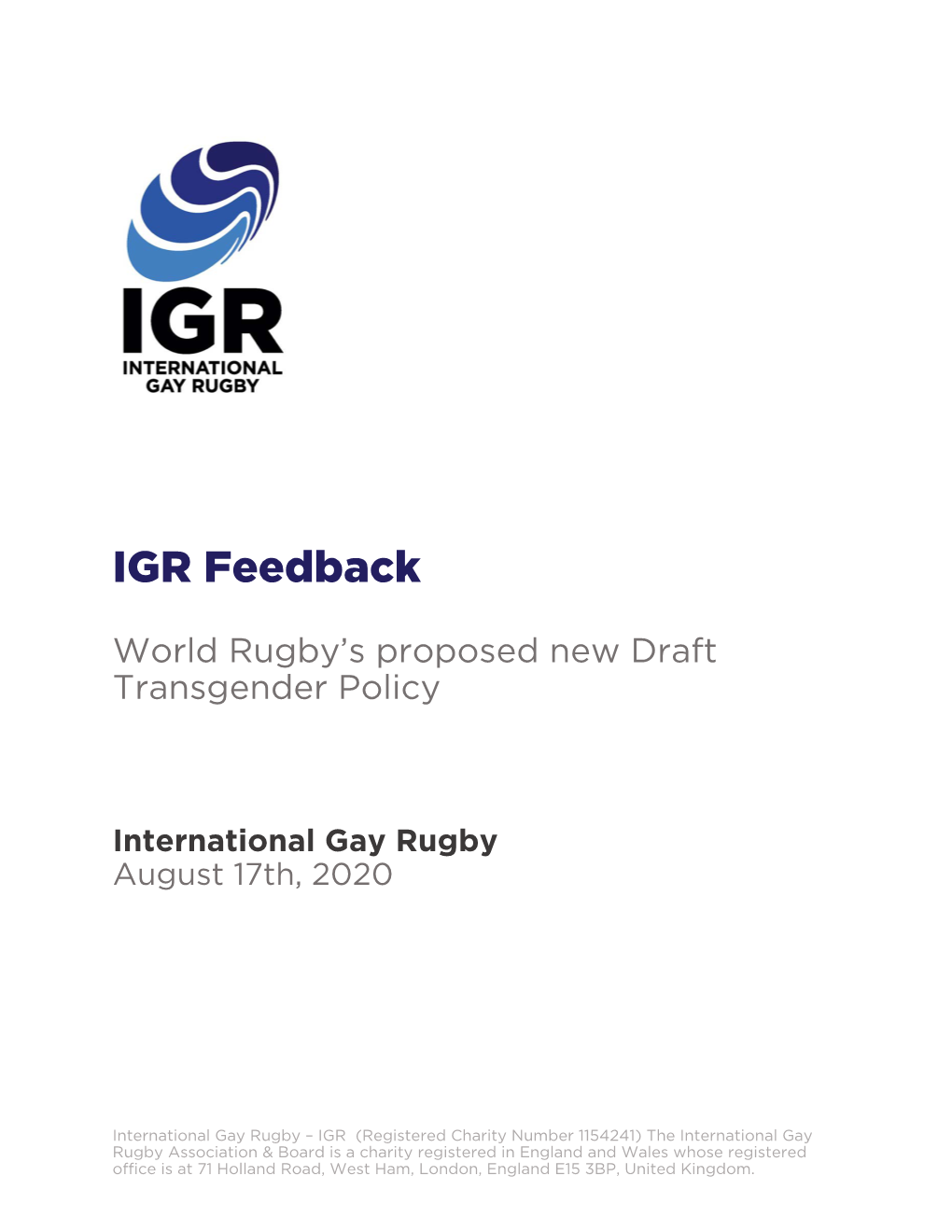 IGR Feedback