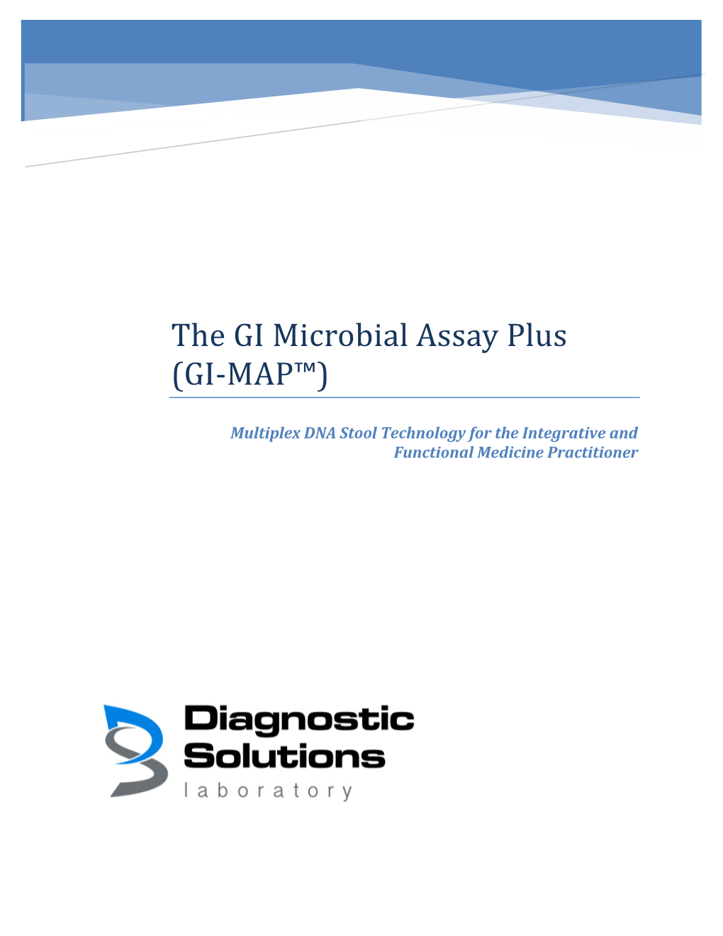 GI Microbial Assay Plus (GI-MAP™)