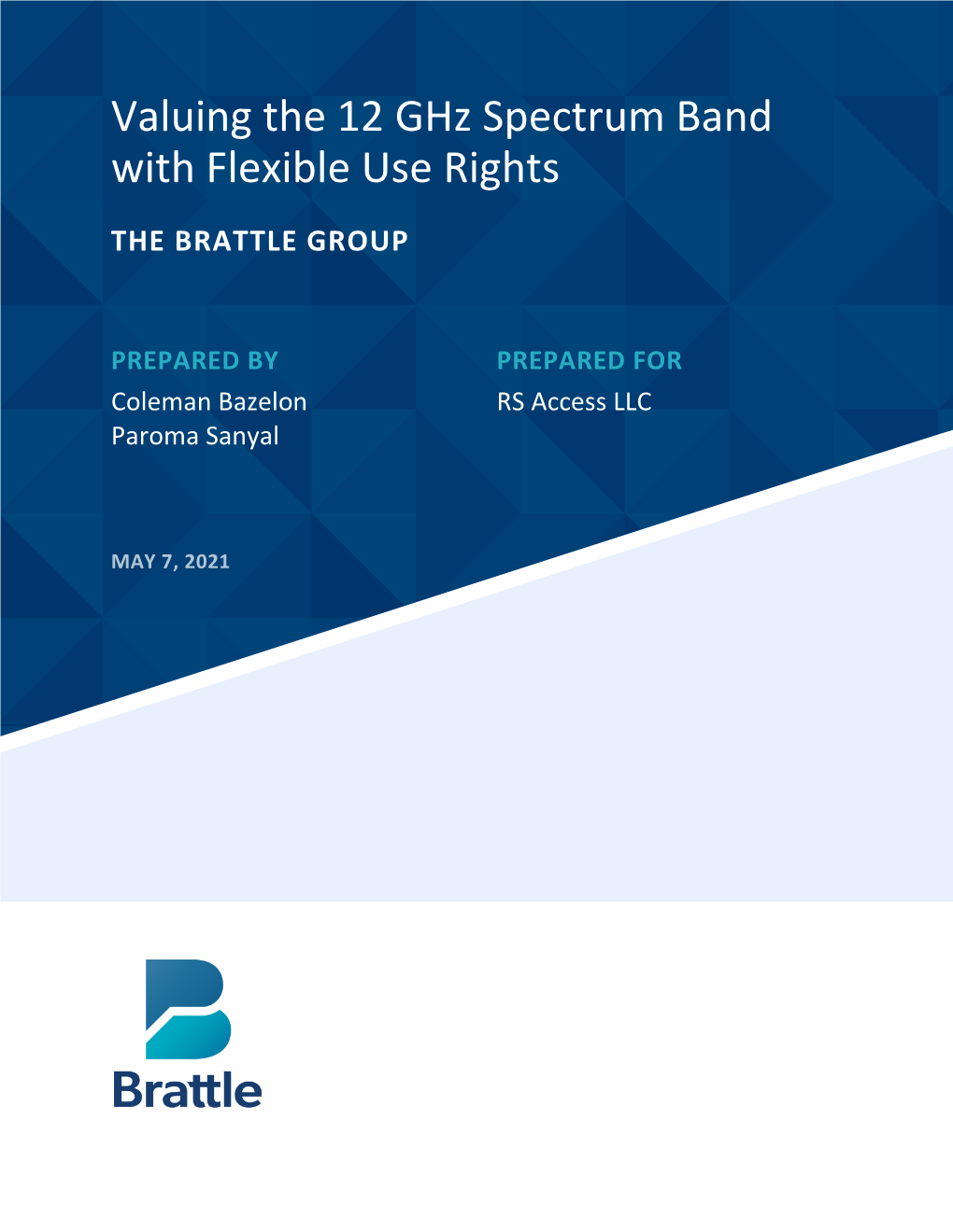 Valuing the 12 Ghz Spectrum Band with Flexible Use Rights