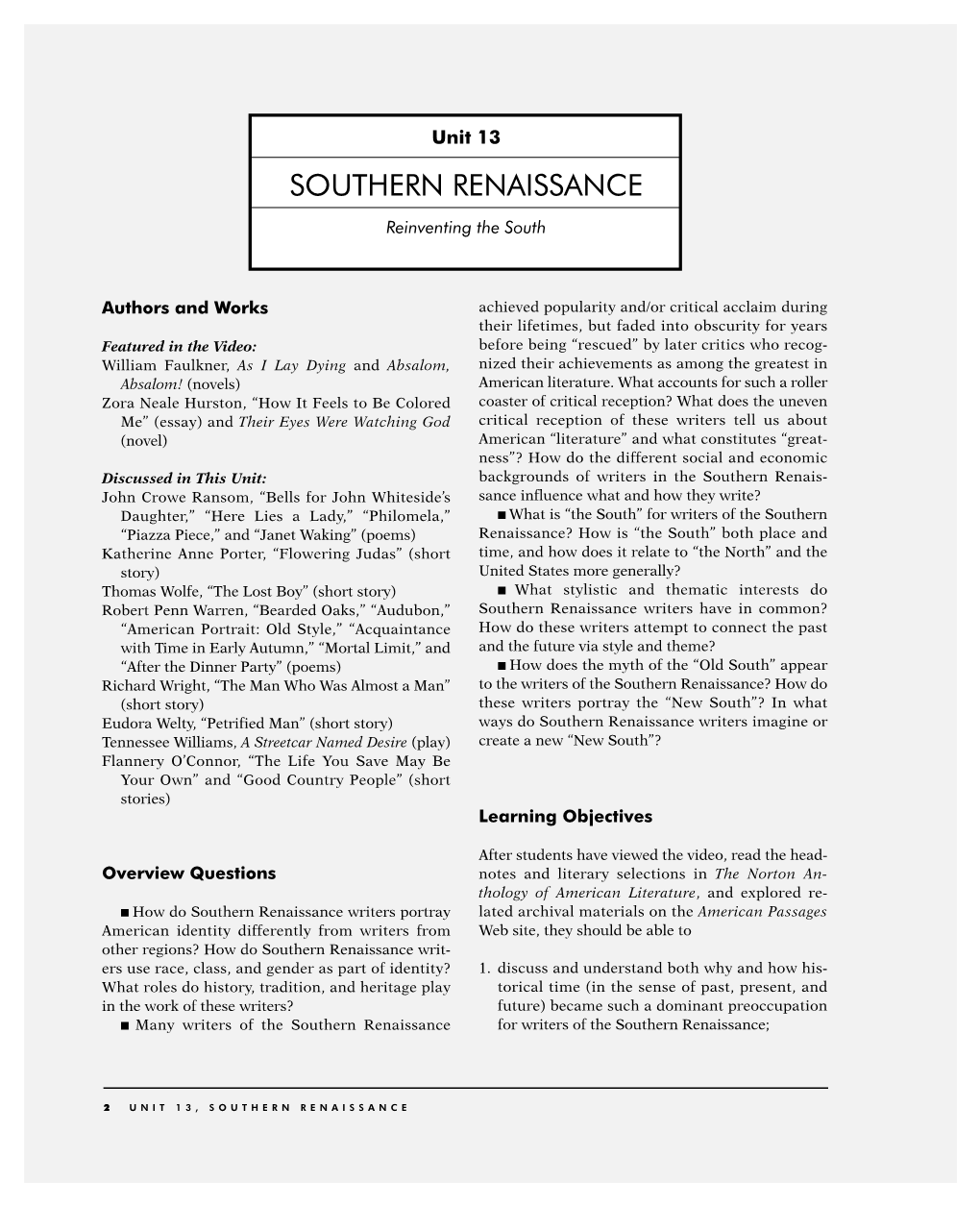 Southern Renaissance