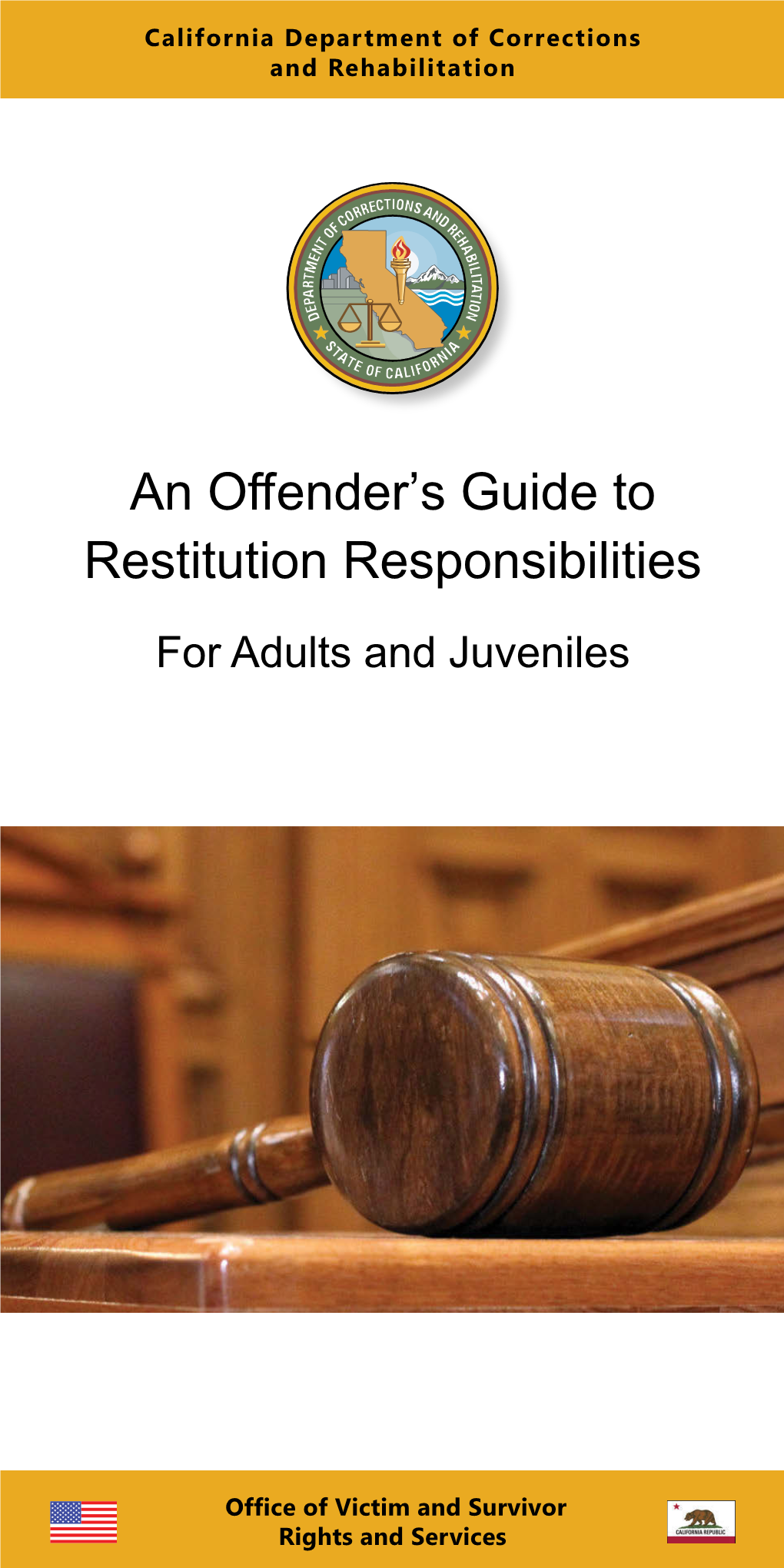 An Offender's Guide to Restitution Responsibilities for Adults and ...