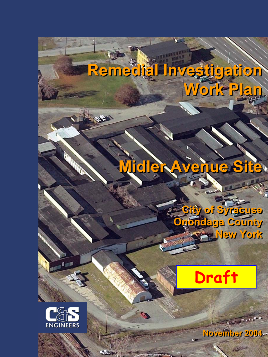 Remedial Investigation Work Plan Midler Avenue Site Brownfield