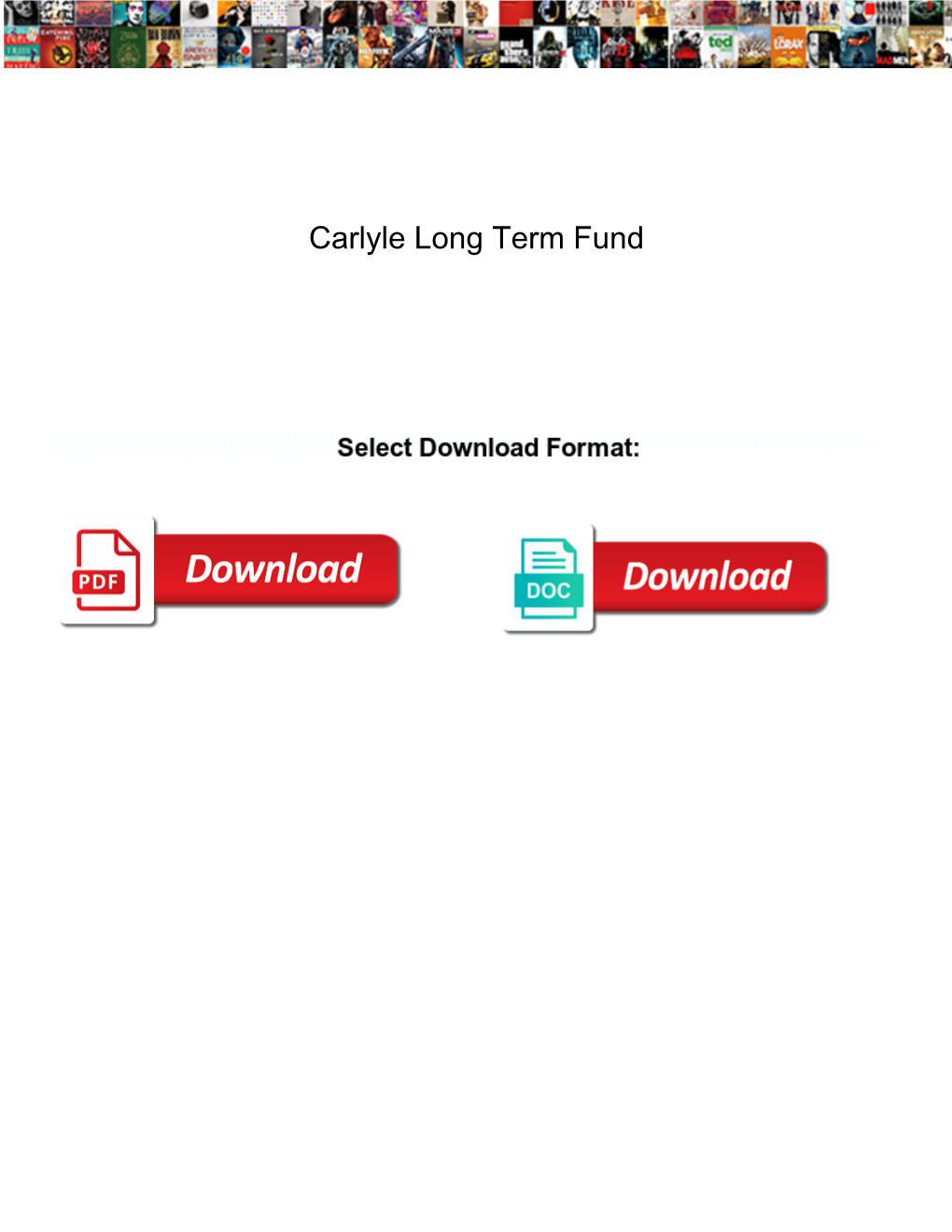 Carlyle Long Term Fund