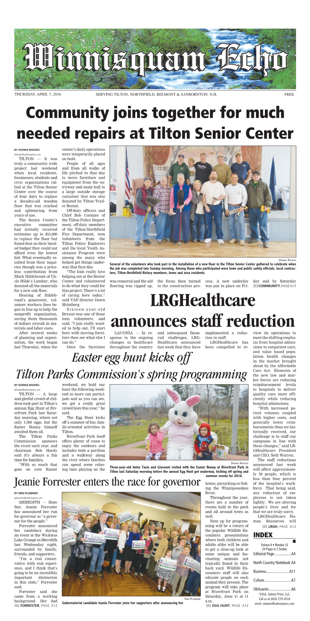 Lrghealthcare Announces Staff Reduction