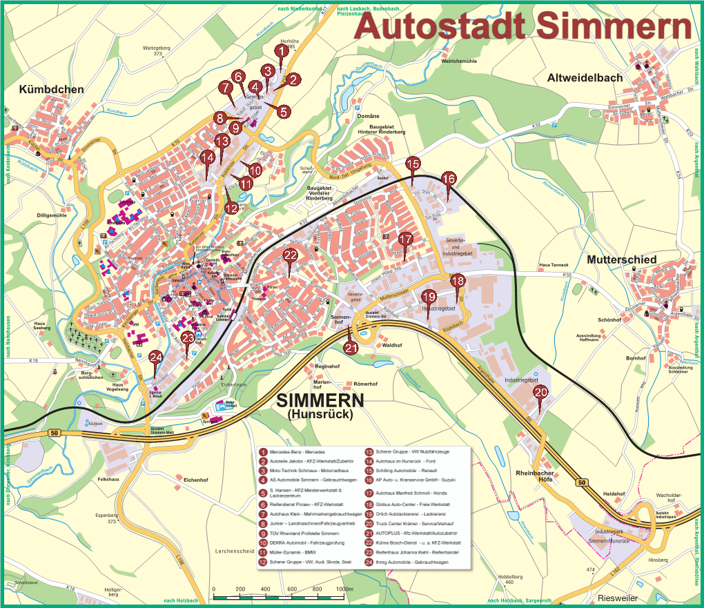 Stadtplan Simmern Autostadt.Pdf