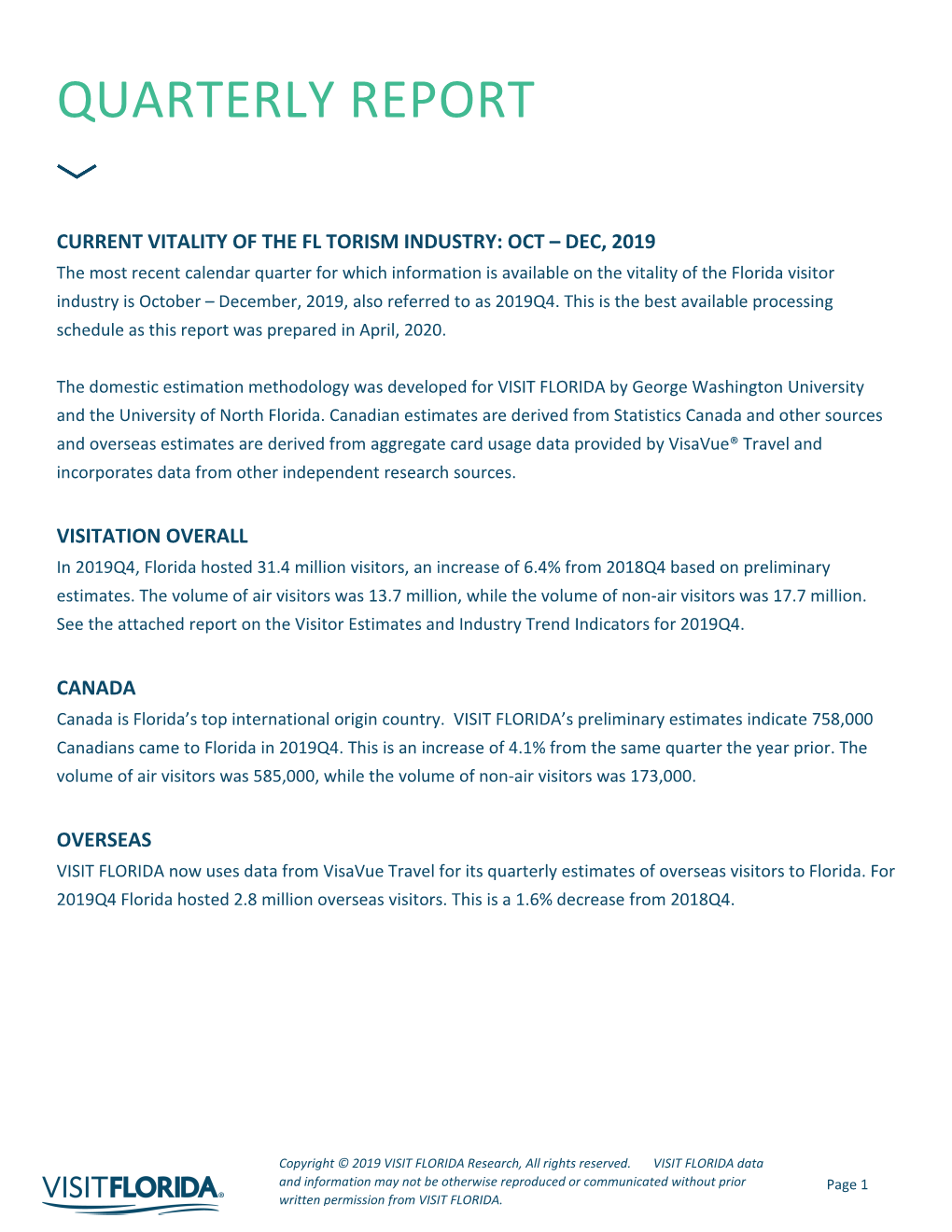 Quarterly EFI Report Q2 FY 19/20