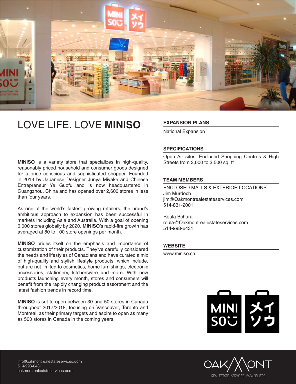 MINISO National Expansion