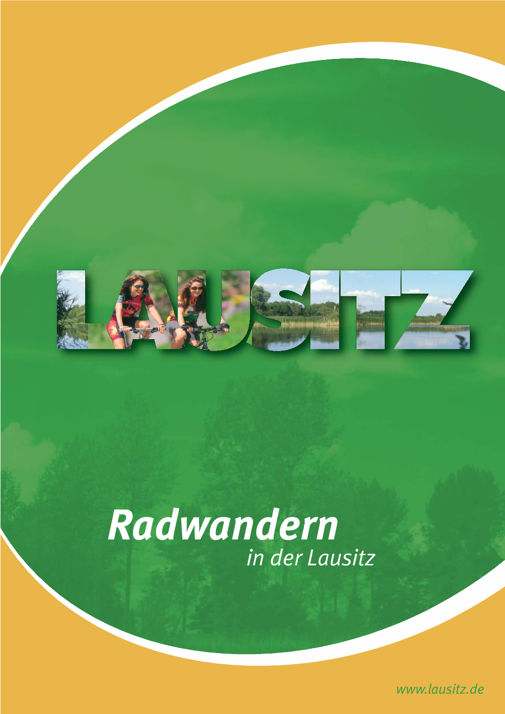 Radweg in Lausitz Neu Schrift