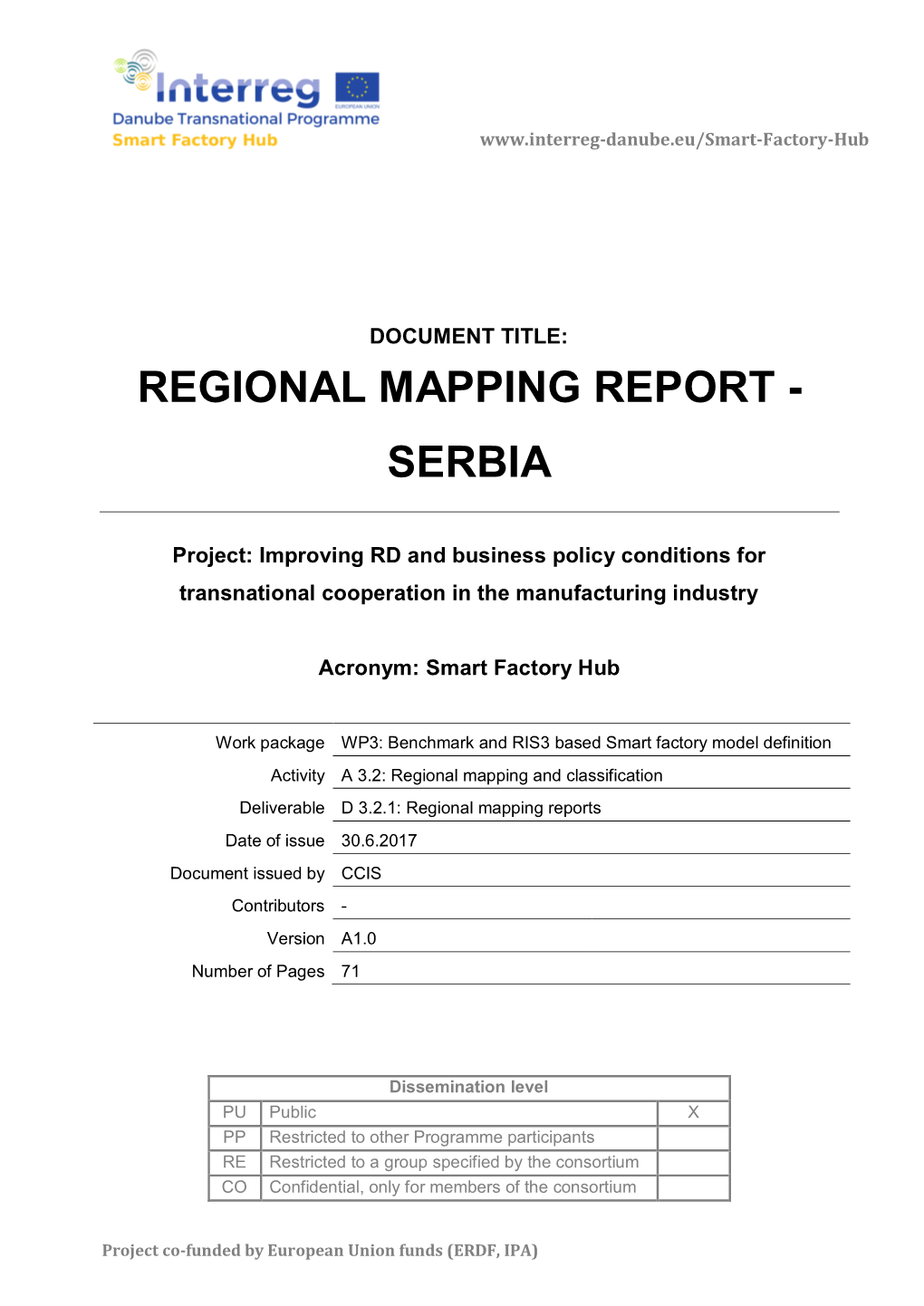 Regional Mapping Report - Serbia
