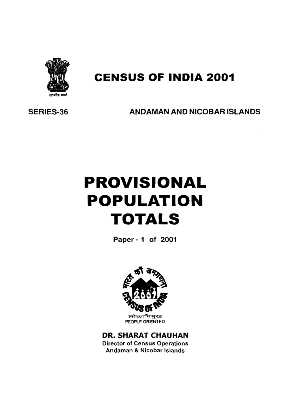 Provisional Population Totals, Series-36