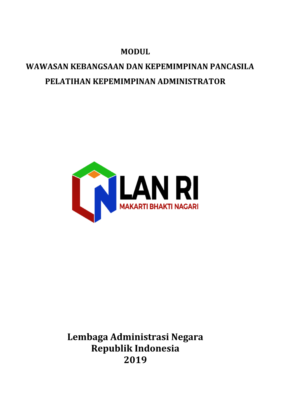 Lembaga Administrasi Negara Republik Indonesia 2019