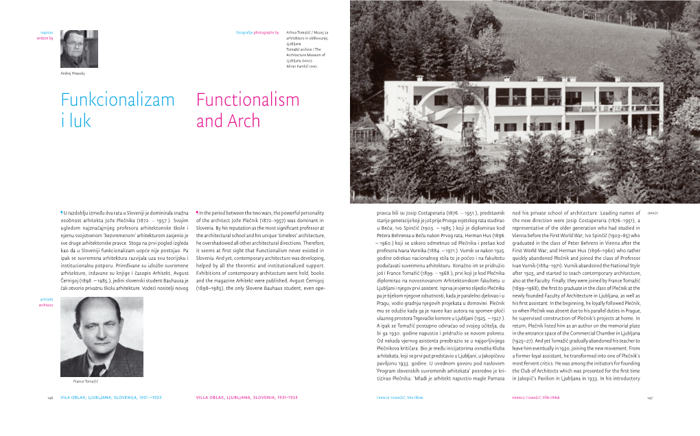 Functionalism and Arch Funkcionalizam I