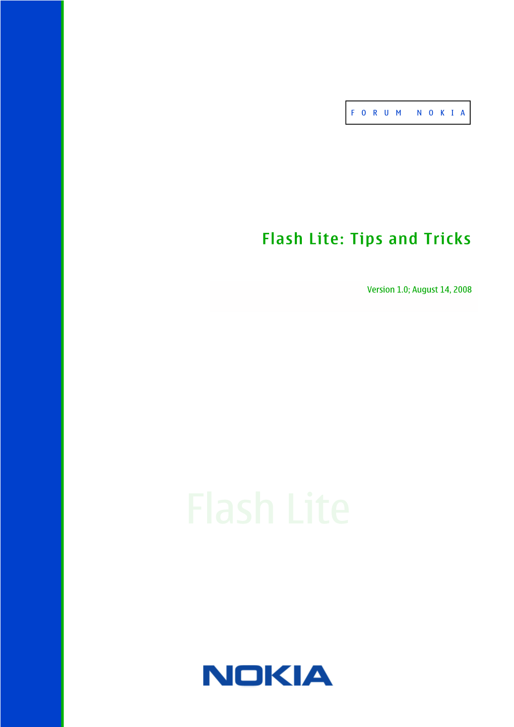 Flash Lite: Tips and Tricks