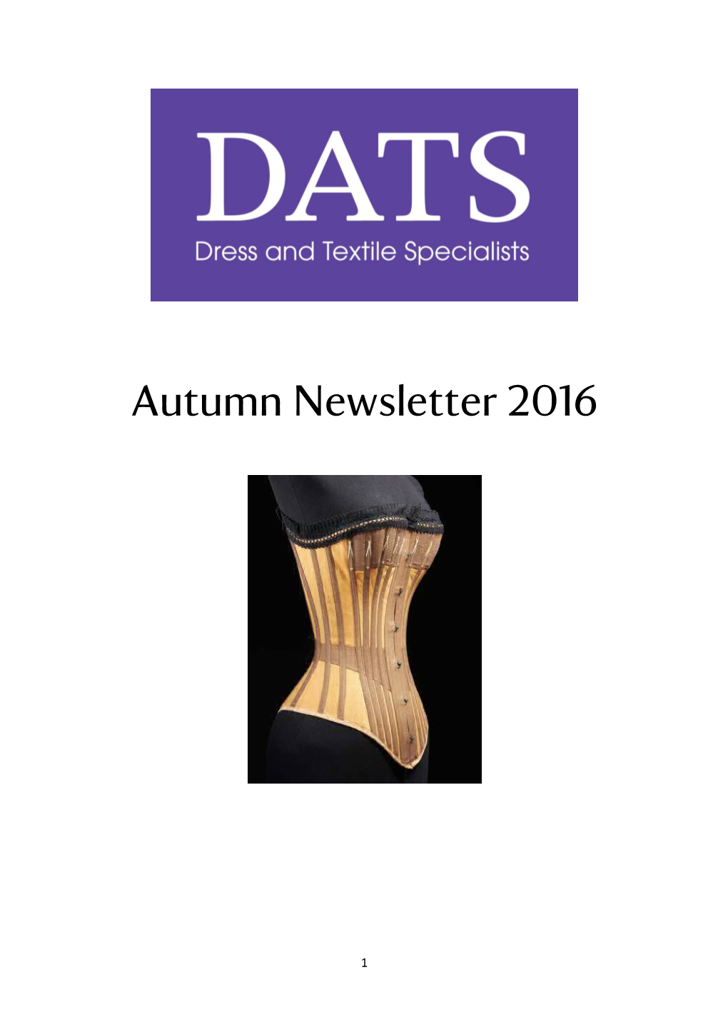 Autumn Newsletter 2016