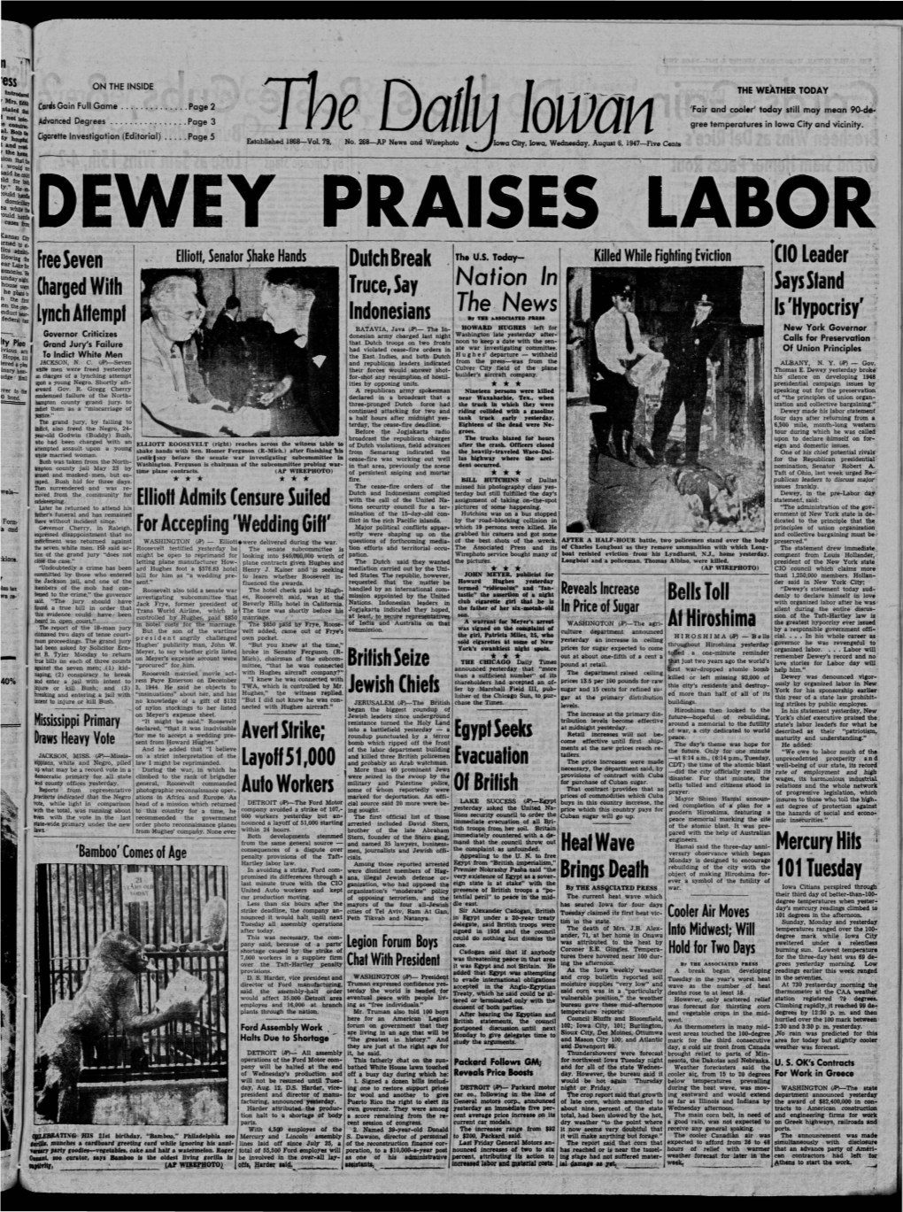 Daily Iowan (Iowa City, Iowa), 1947-08-06