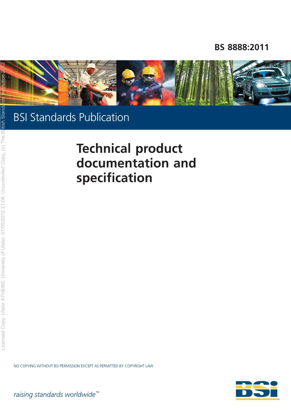 Technical Product Documentation and Specification