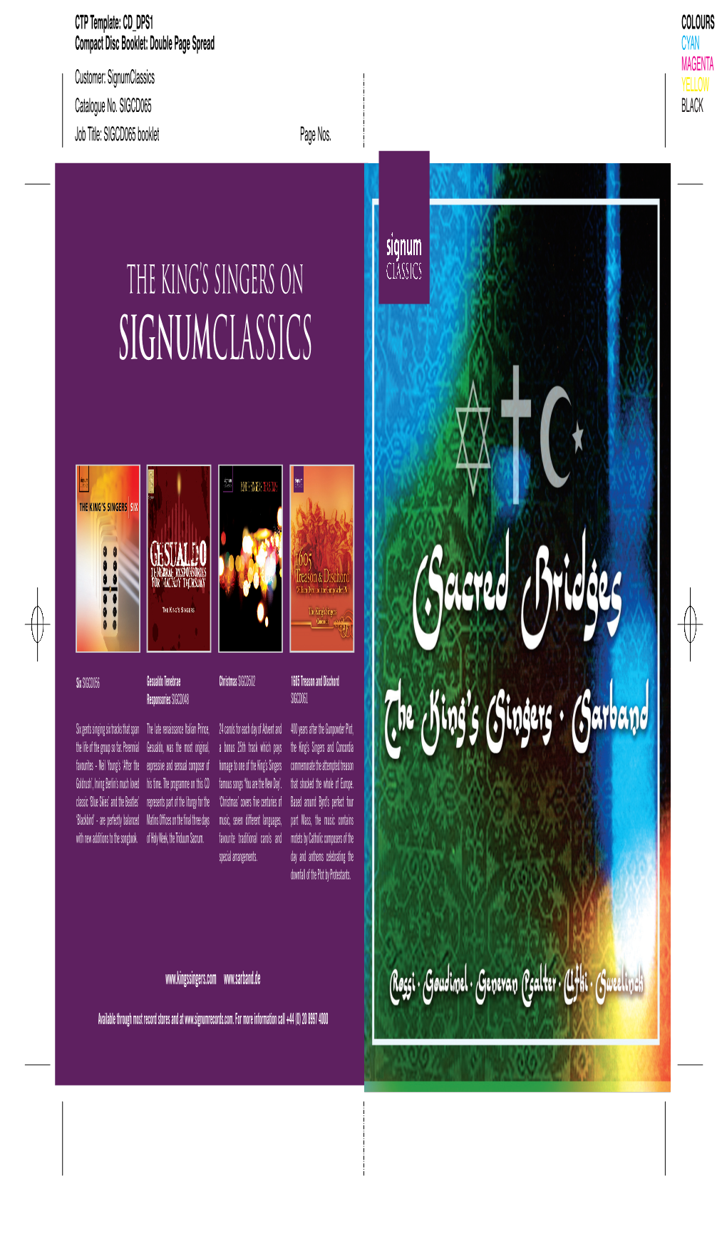 Signumclassics YELLOW Catalogue No