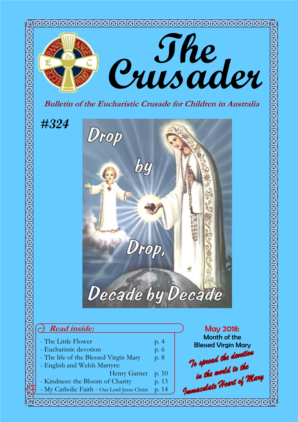 The Crusader Bulletin of the Eucharistic Crusade for Children in Australia #324