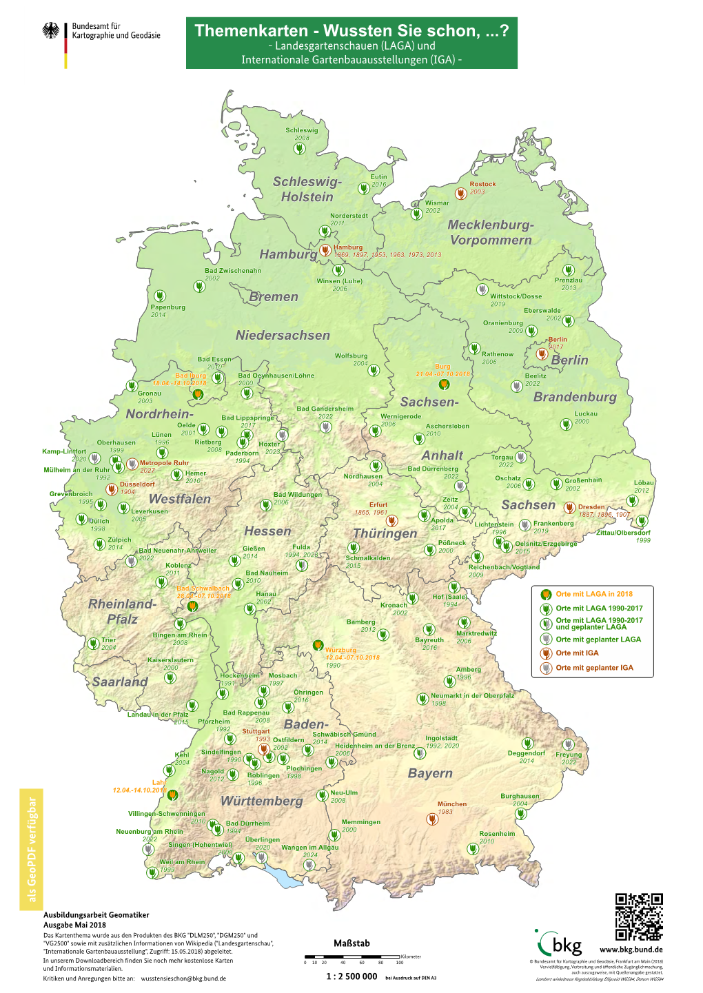 Landesgartenschauen (LAGA) Und Internationale Gartenbauausstellungen (IGA)