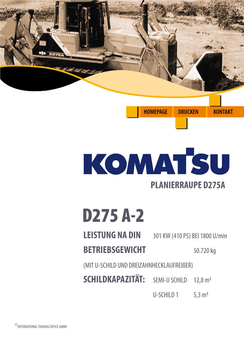 Komatsu D275A-2 Planierrau- Pe Gebrauchte Baumaschinen Экскаватор Usado Máquinas De Construcción Niveladora De Orugas Używany Bulldozer Utilisé