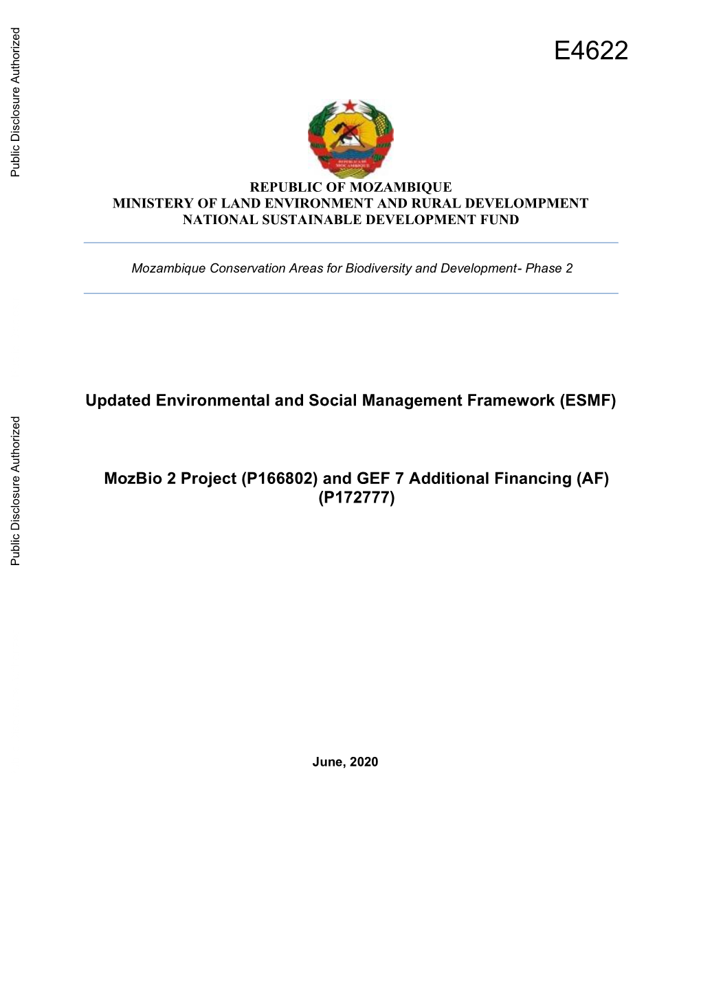 Environmental and Social Screening Checklist