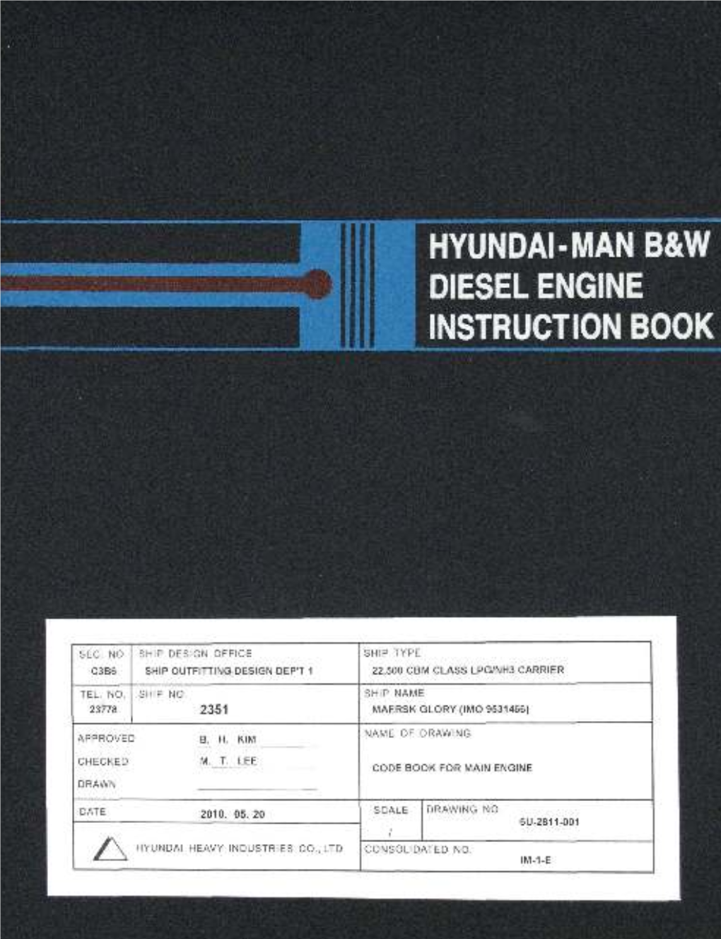 Hyundai-Man B&W Diesel Engine Instruction Book