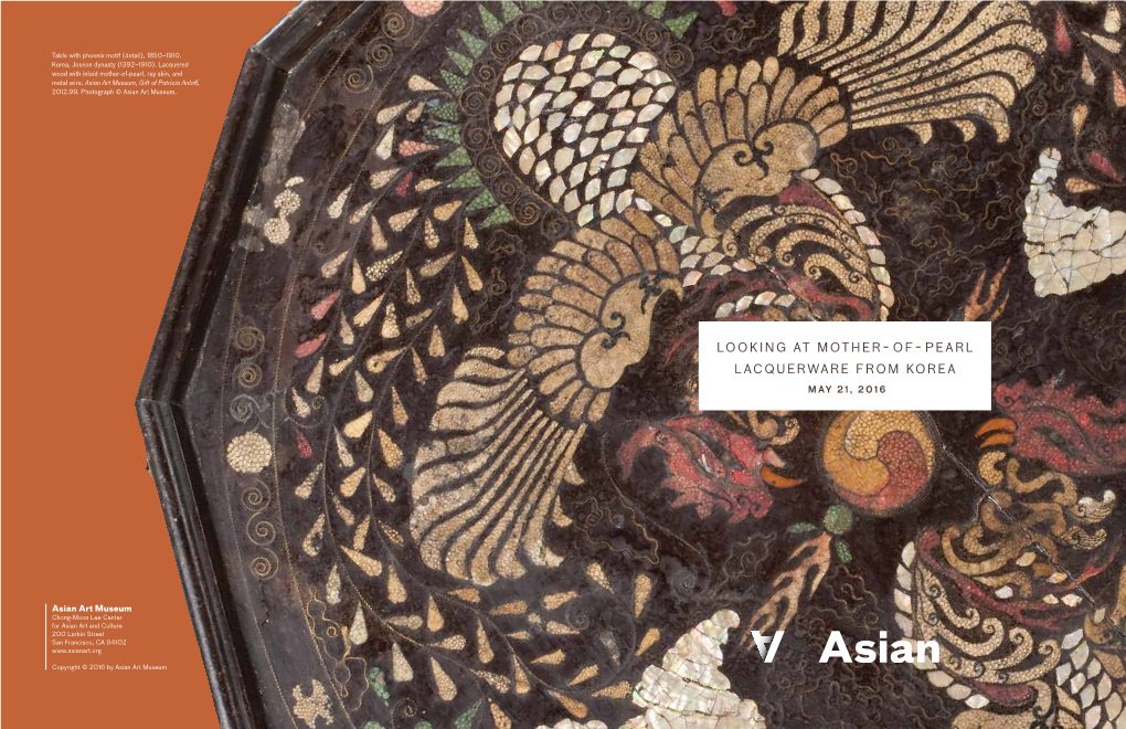 Looking at Mother-Of-Pearl Lacquerware from Korea