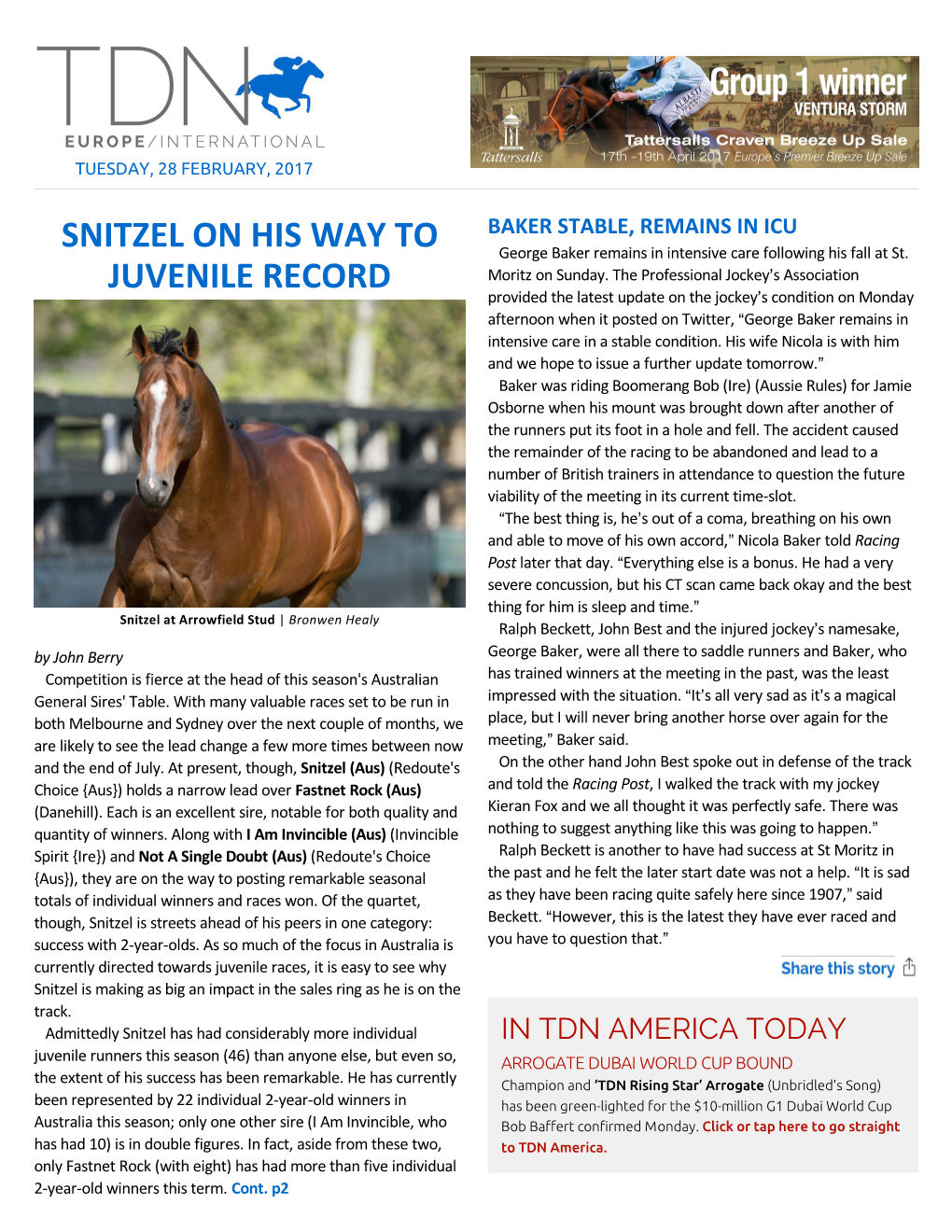 Snitzel on His Way to Juvenile Record Cont