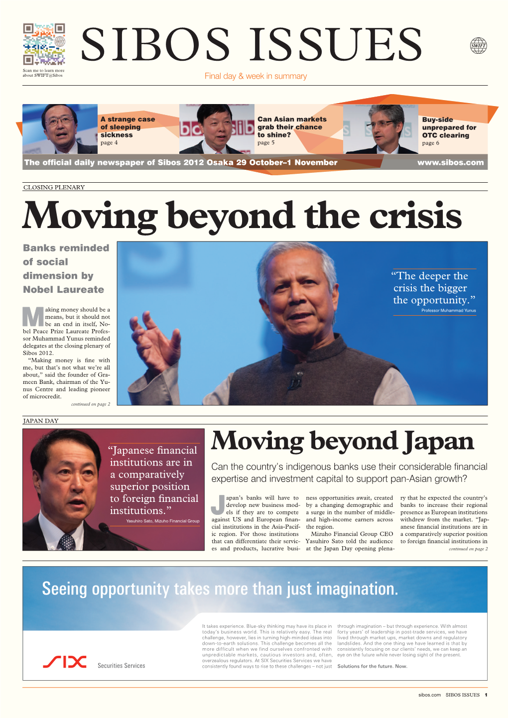 Moving Beyond the Crisis