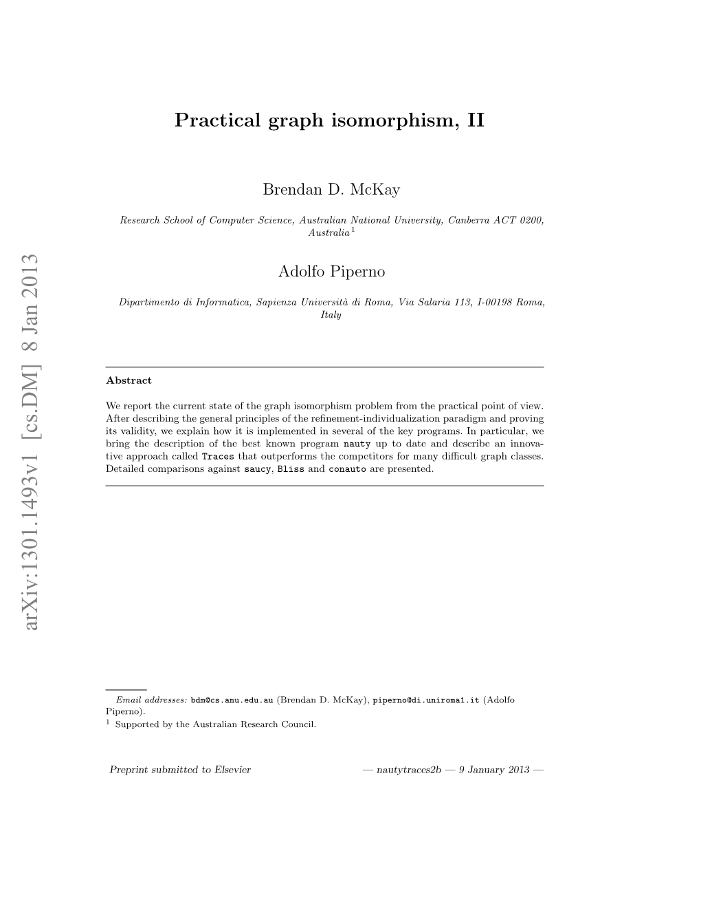 Practical Graph Isomorphism, II