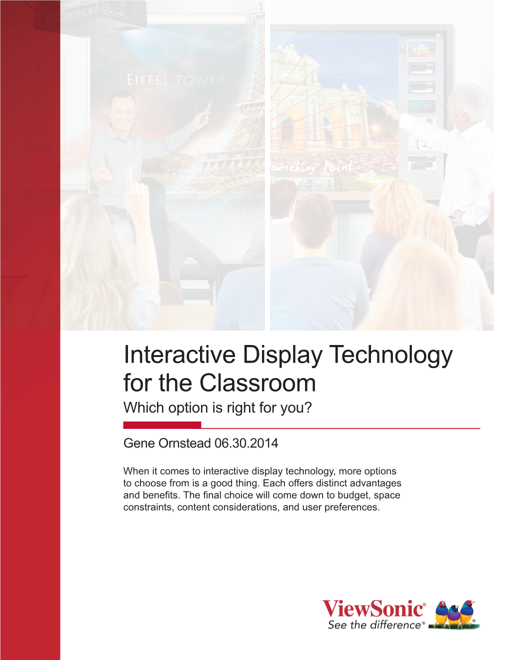 Interactive Display Technology for the Classroom Which Option Is Right for You?