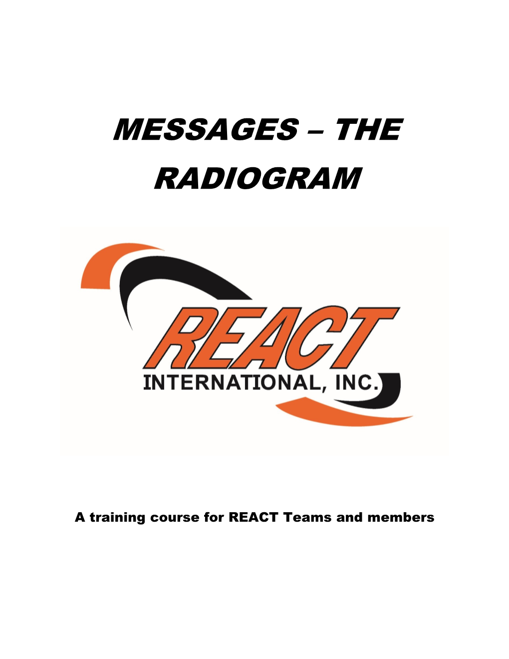 Messages – the Radiogram