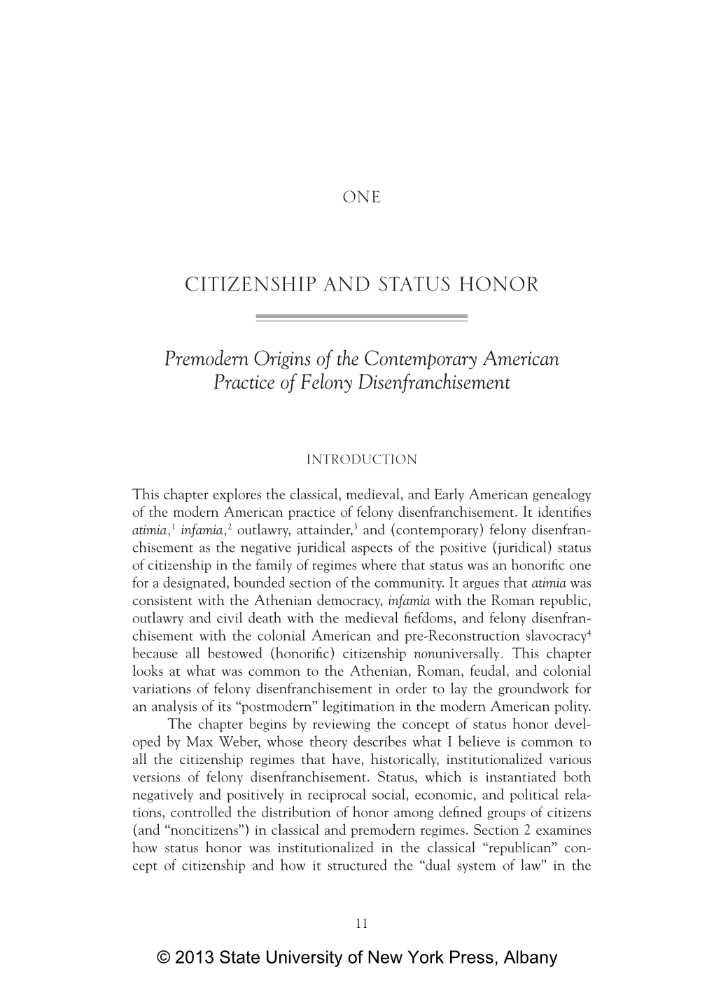 Felony Disenfranchisement in America, Second Edition