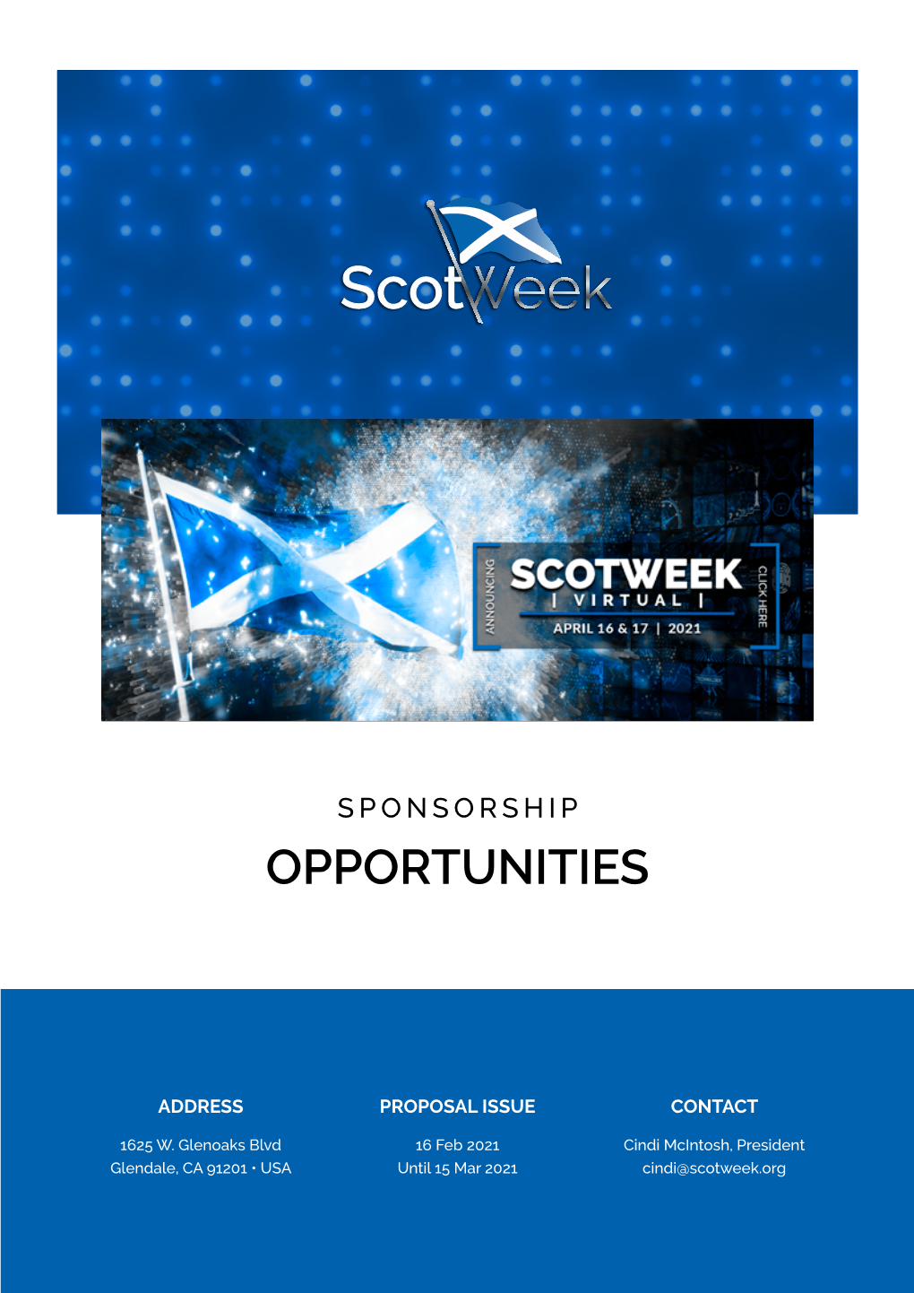 Scotweek 2021 Sponsor Deck