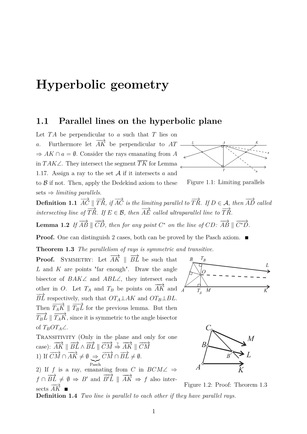 Hyperbolic Geometry