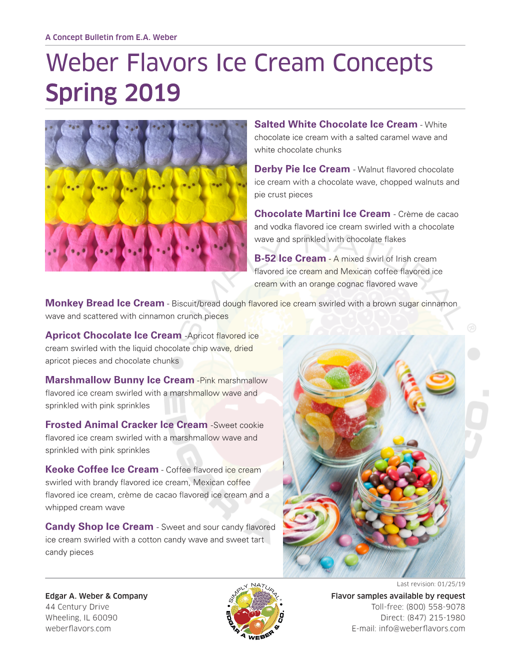Weber Flavors Ice Cream Concepts Spring 2019