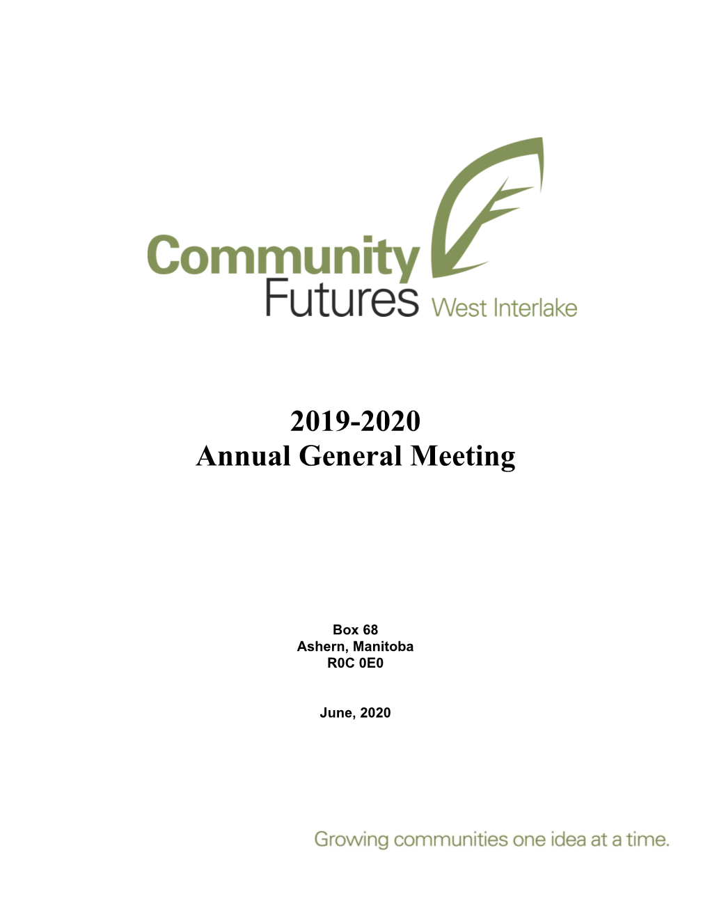 2019-2020 Annual General Meeting