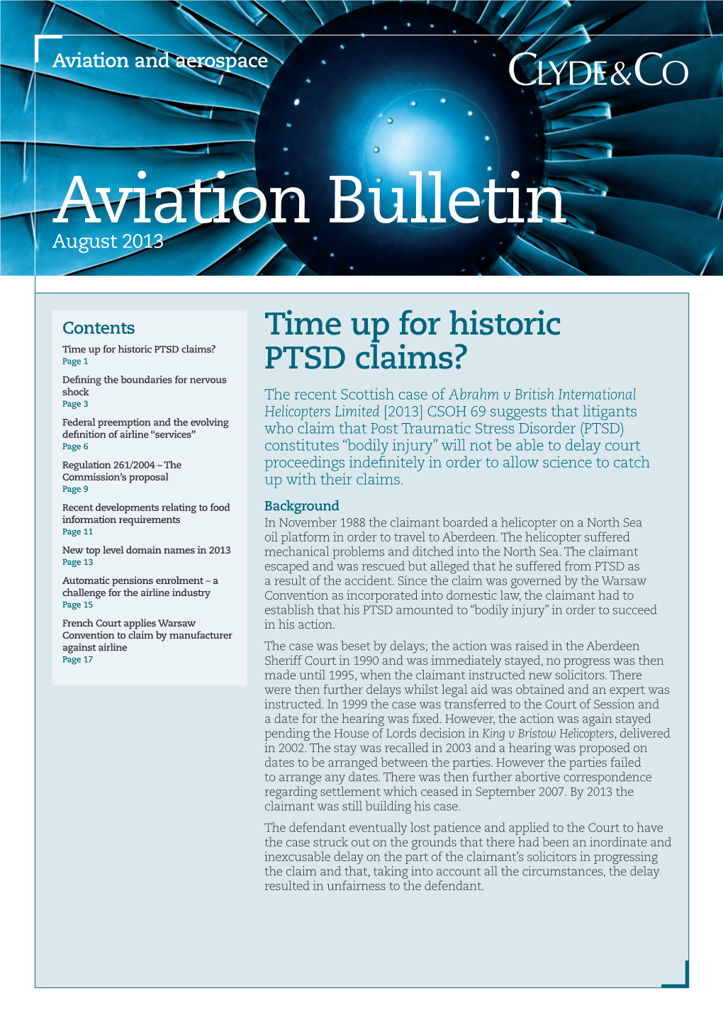 Aviation Bulletin August 2013