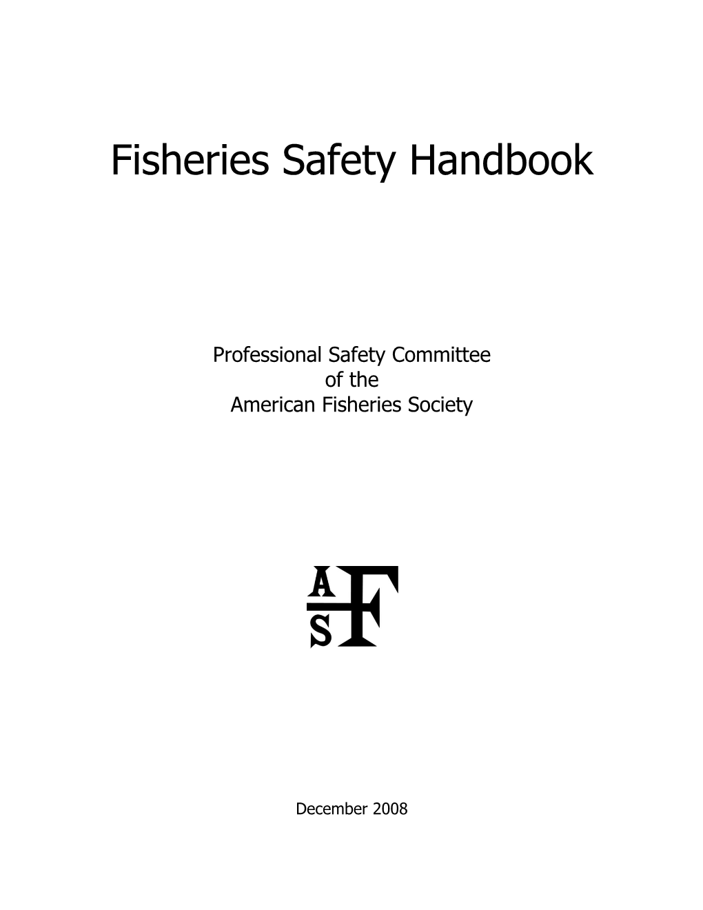 Fisheries Safety Handbook